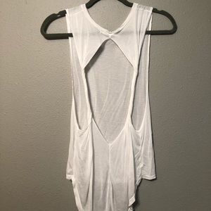 Brandy Melville White Detailed Tank Top NWT
